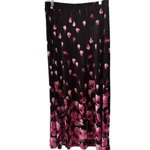 Black Label -  Skirt by Evan Picone -  Women's Size Large - Black/Pink